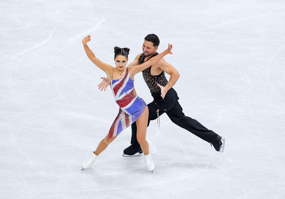 British ice dancers within touching distance of medal